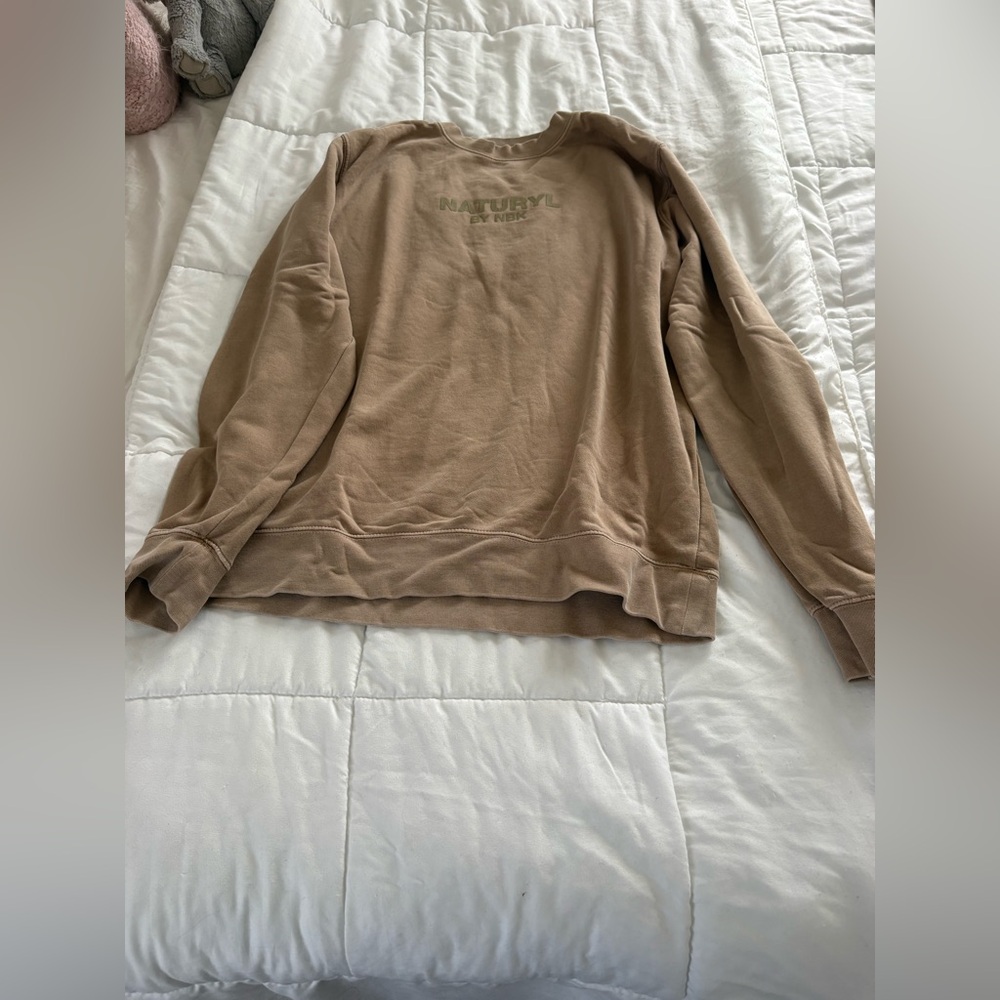 Nature Tan Crew Neck Sweater